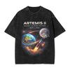 Artemis Ii Space Rocket Launch Mission To The Moon Artemis 2 T Shirt Men Cotton Novelty Tshirts O Neck Tees Short Sleeve Tops