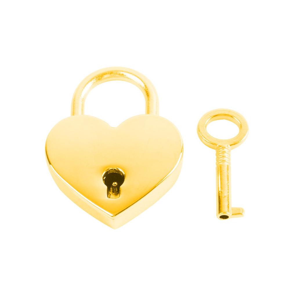 Готическое панк-ожерелье с замком-сердцем - Нержавеющая сталь, серебряное гальваническое покрытие, кубинская цепь