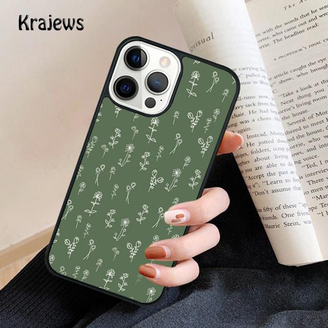 Минималистичный цветочный чехол для телефона iPhone 17 Air 16 15 14 Max Plus 11 12 13 Pro Max Чехол для телефона coque Fundas