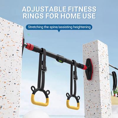Детский турник с гимнастическими кольцами, регулируемые подвесные ремни для подтягиваний в помещении, гамак для игр, детский фитнес, сила, тренажер