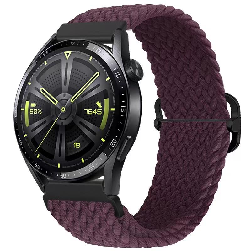 22-мм нейлоновый ремешок-петля для Samsung Watch 46 мм/Gear S3/3/4/5/6/7/Huawei Watch GT/2/3/GT5 Pro 46 мм Плетеный браслет для Amazfit GTR