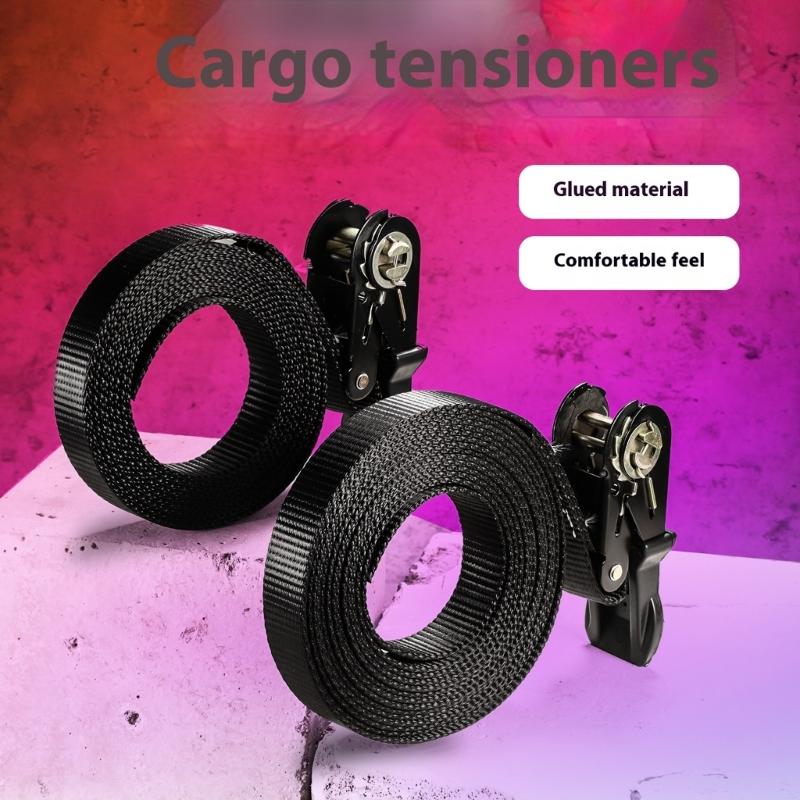 Extra Strong 300/500cm Ratchet Lashing Straps Polyester Webbing Secures Heavy Loads During Shipping for Moving Logistics