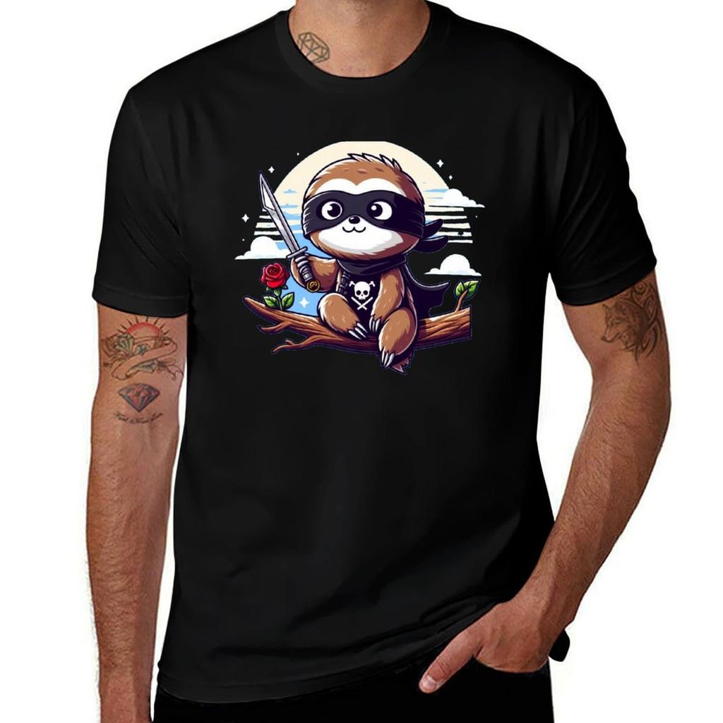 Zorro Sloth Tshirt Dry Fit Running Short Sleeve Top