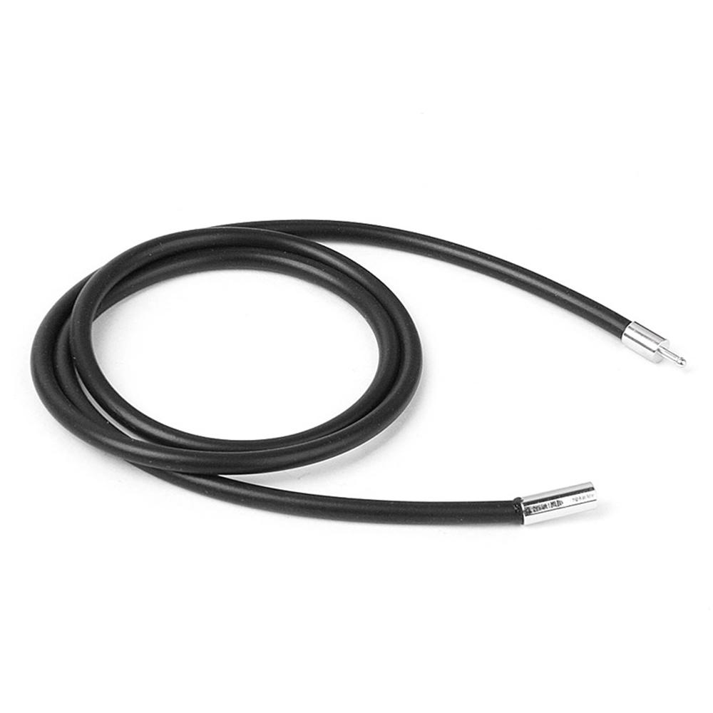 Black Cord Stainless Steel Jewelry Simple Necklace Chain