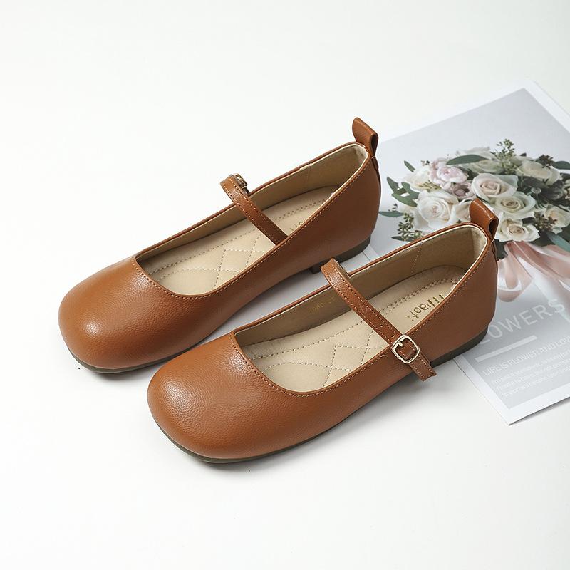 Дизайнерский бренд модной женской обуви Мэри Джейн 2025 Модные туфли-балетки с круглым носком, женские удобные туфли на мягкой подошве, женские удобные балетки, размер 43