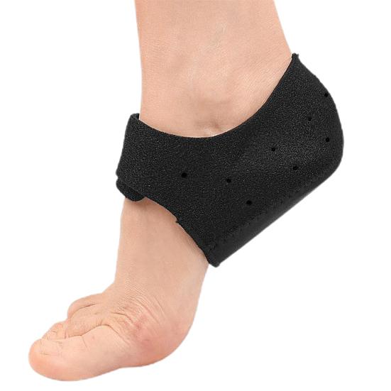 1 пара силиконовых накладок на пятку, лента-застежка, обезболивающая поддержка при подошвенном фасциите, ахилловом тендините