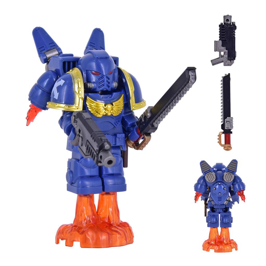 1Pcs New Knights War Angels Ultramarines Templars War Soldiers Mini Action Figures Model Building Blocks Bricks Kids Toys Gift