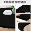 Diameter 48/60in Stain-Resistant Tablecloth Elastic Picnic Table Cloth Round Table Cover  Camping