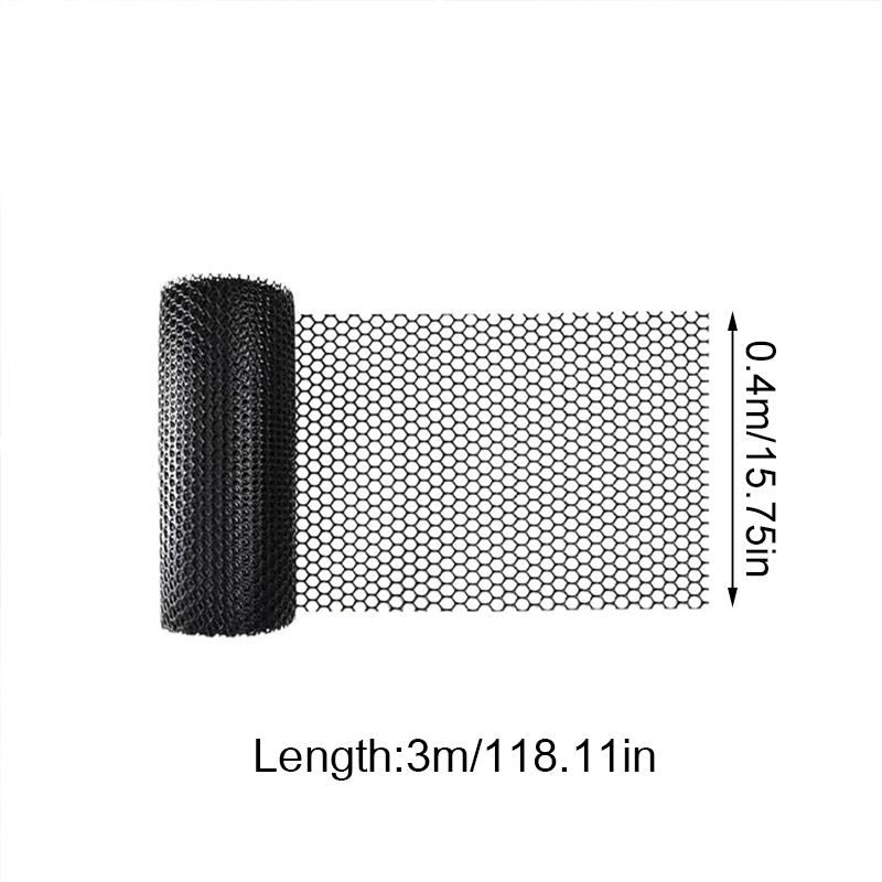 1PC Sleek Fence for Yard Protection Animal Barrier Industrial Black Durable Thickened Mesh Flowers Multiple Sizes Available