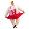 Inflatable Ballerina Costume for Adult Blow Up Funny Fat Suits Halloween Fancy Dress