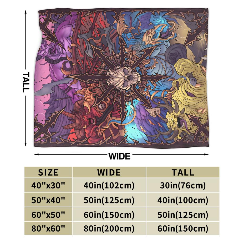 Hades Zagreus Soft Warm Blanket  Travel Office Plush Throw Blanket Funny Living Room Flannel Bedspread Sofa Bed Cover