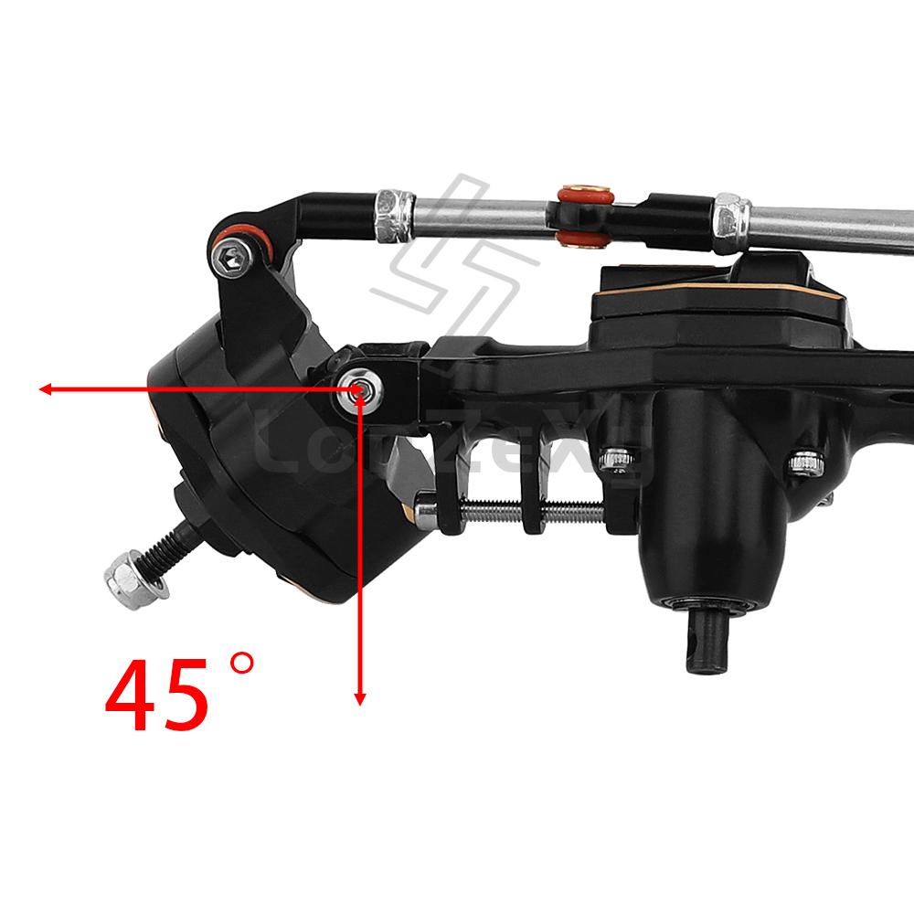 Upgraded Heavy Duty Brass + Metal Front Rear Portal Axles for 1/10 RC Crawler Car Axial SCX10 III AXI03007 Wrangler JL AR45 Part