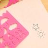 4Pcs DIY Graphic Template Stencil Drawing Stationery Ruler School Painting Supplies Drafting Tool Art