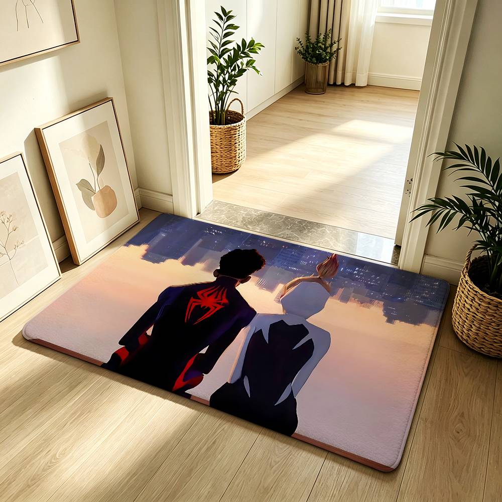 Cool S-Spider-Mans Carpet Bathroom Anti-slip Mat Door Mat Home Decoration Mat Entrance Door Mat Scratch-resistant Door Mat