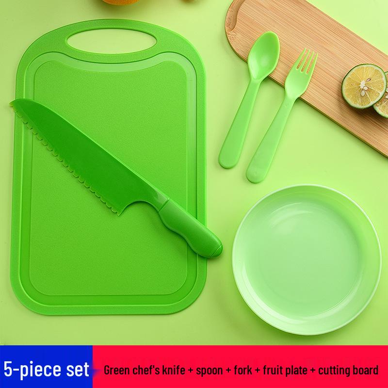 Children's Safe Plastic Knife Set – Ideal for Early Education and Kindergarten.