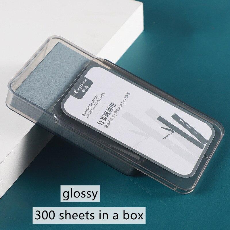 300 шт./кор., переносные впитывающие бумажные салфетки для лица, контроль жирности, впитывающий лист зеленого чая, маття, жирный летний инструмент для чистки лица