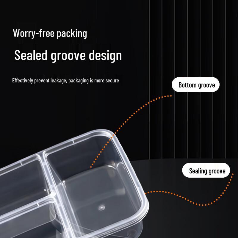 Jiwanggu Disposable Meal Prep Container with Flat Lid