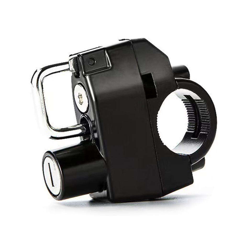 Универсальный мотоцикл скутер уличный велосипед руль часть шлем замок противоугонные замки из алюминиевого сплава с 2 ключами