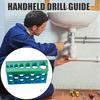 Pipe Drilling Guide 3D Printed PLA Portable 90 Degree Drill Guide Lightweight Tool Pocket Size Precision Hole Drilling Tool