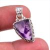Natural Cloud Amethyst Gemstone Handmade 925 Solid Silver Pendant 1.25'' R5c17