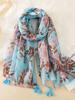 Новый модный летний женский шарф Bohemia Flower Beach Hijab Shawls and Wraps Женский платок Echarpe Designer Pashmina Bandana