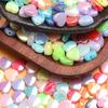 About 2750Pcs DIY For AB Color Jewelry Making Heart Acrylic Beads