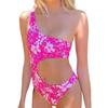 Chic Romper Bikini Triangle Cutting Wire Free Quick Drying Waist Cut Out Skinny Bodysuit Beachwear for Water Activity