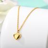 Gold Heart Pendant Necklace for Women Hip Pop Stainless Steel Choker Fashion Wedding Party Jewelry Gift