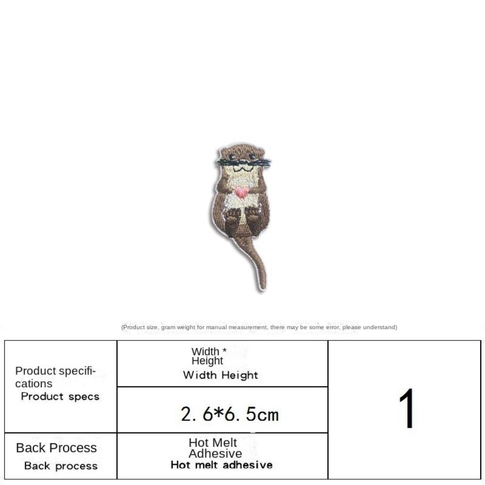 15pcs Ocean Fish DIY Iron on Patches Cat Dog Embroidered Cloth Stickers Sewing Supplies  on Clothes