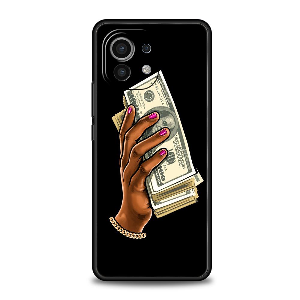USD Dollar Cash Luxury Phone Case Cover for Xiaomi Mi 15 14 13 12 11 Ultra 14T 13T 12T 11T 10T Pro Lite 5G Shockproof Soft Capas