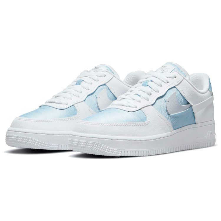 Nike Air Force 1 Low LXX Glacier Blue Женские кроссовки Белый Черный DJ9880-400