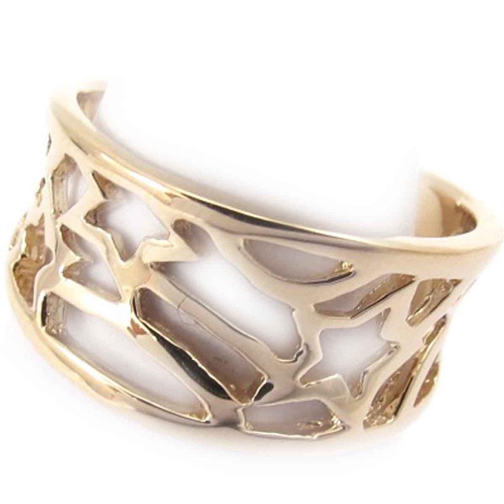 Кольцо Позолота 'Хореография' золото - 11 мм