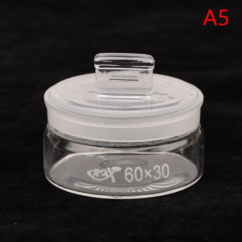 1 шт. стеклянная бутылка для спирта, прозрачная банка, круглая чаша для взвешивания, матовый рот для ремонта часов, инструмент для часовщиков