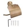 Toilet Paper Holder Wall Mounted Copper Vintage Style Ample Space Scratch Resistant for Washroom