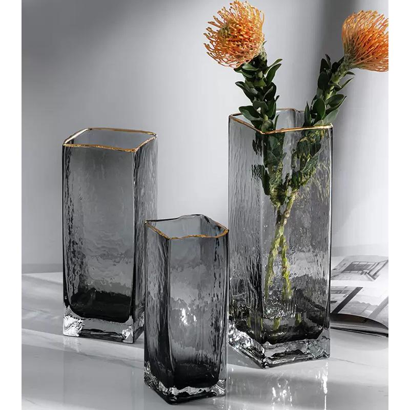 Ваза Стеклянная ваза Украшение дома Украшения Цветочная композиция Ваза для цветов