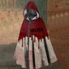 Halloween Bloodstain Print - Unisex Long Hooded Cape