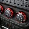 3X Кольцо-накладка на ручку кнопки кондиционера для Jeep Wrangler JK 11-17 и Compass 10-16