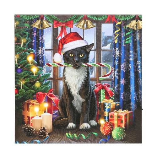 Lisa Parker Krampuss Christmas Light Up Canvas