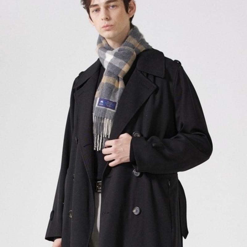 ABRAHAM MOON Шарф из мериносовой шерсти 25 см - Блайт Грей