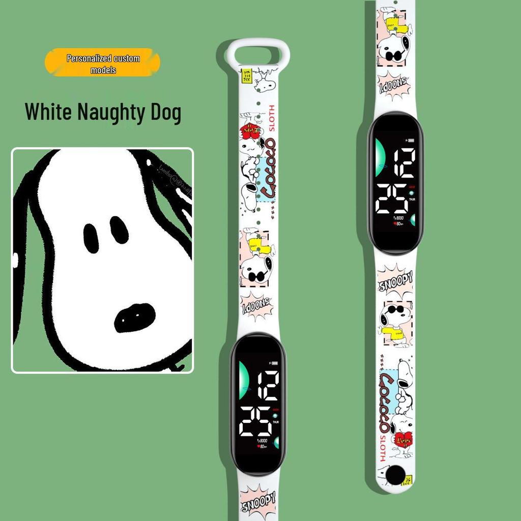 New Cartoon LED Waterproof Sports Watch: Cute Anime Design for Students