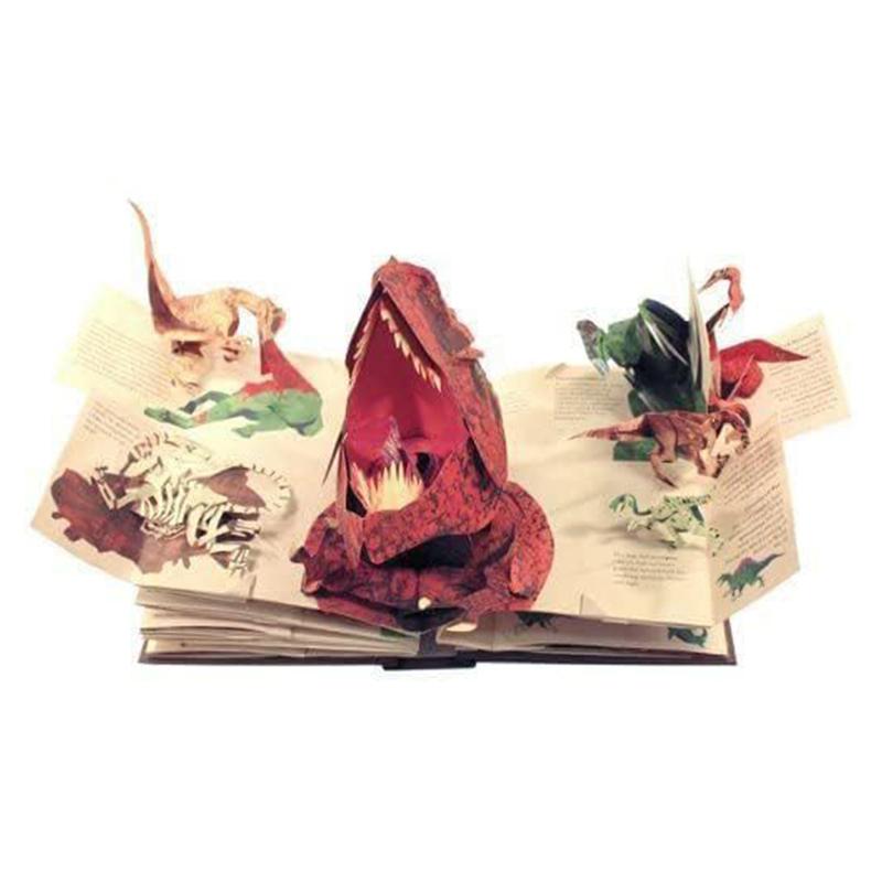 3D Энциклопедия Доисторические Динозавры Складная Выдвижная Интерес Книга с картинками о динозаврах Научно-популярная Детские подарки