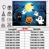Halloween Backdrop Pumpkin Bat Polyester Party Wall Decor