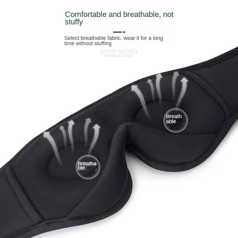 Умная Bluetooth-маска для сна на глаза, удобная встроенная в голову маска с белым шумом, блокирующая свет, память, хлопковая музыкальная маска для сна на глаза