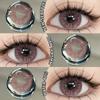 Eyeshare Gray Color Contact Lenses for Eyes Brown Eye Korean Colored Lenses Beautiful Pupil Eye Makeup Colorful Pink Lens 2pcs