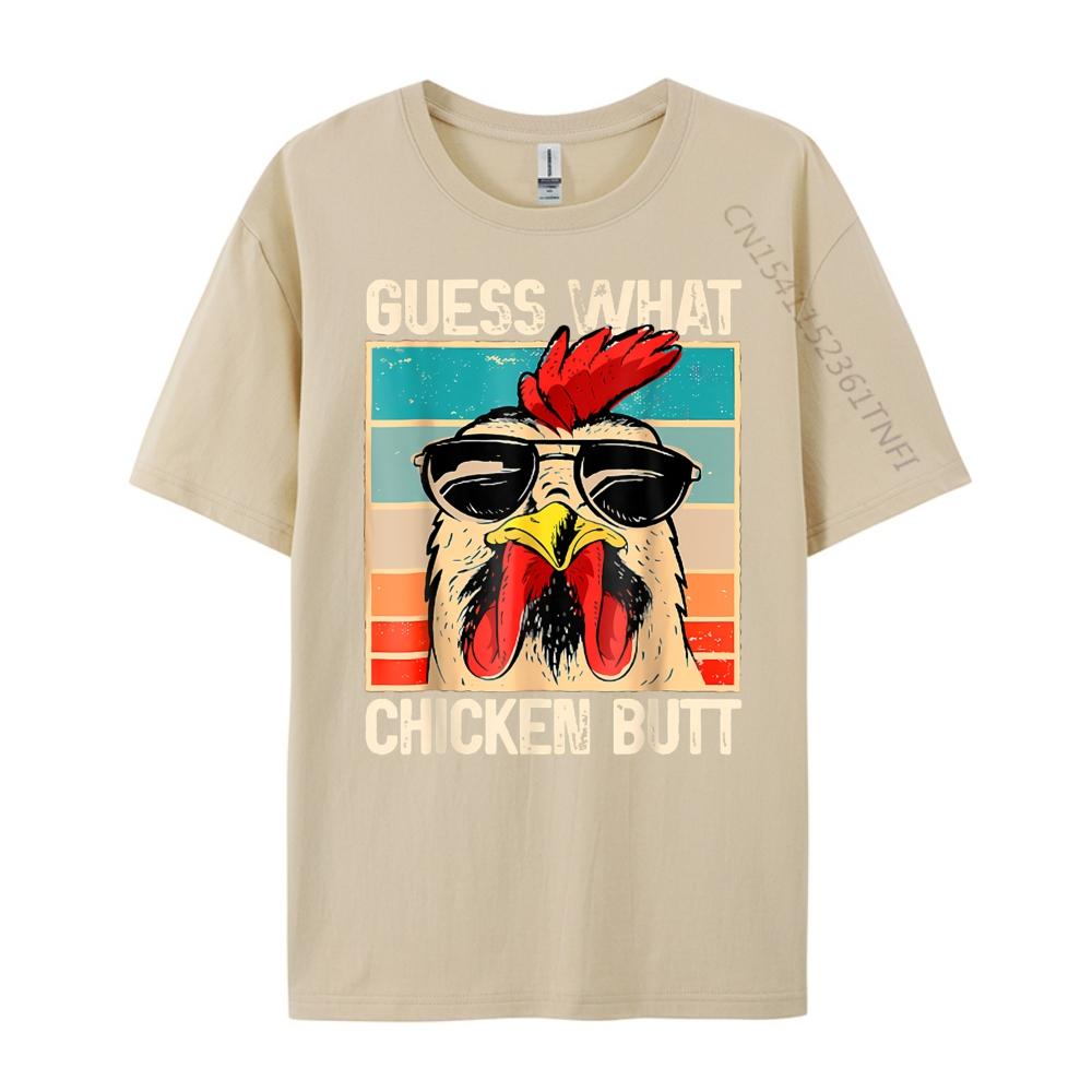 Guess-What Chicken Butt Funny Chicken Meme Sports T Shirt Unisex T Shirts Camisetas Hombre Thanksgiving