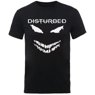 Disturbed Мужская футболка The Guy Белое лицо Рок-н-ролл Классическая футболка группы Черный
