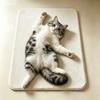 Ragdoll Cat/Cow Cat/Civet Cat Cute Cat Floor Mat Non-slip Floor Mat Bathroom Carpet  Table Bedside