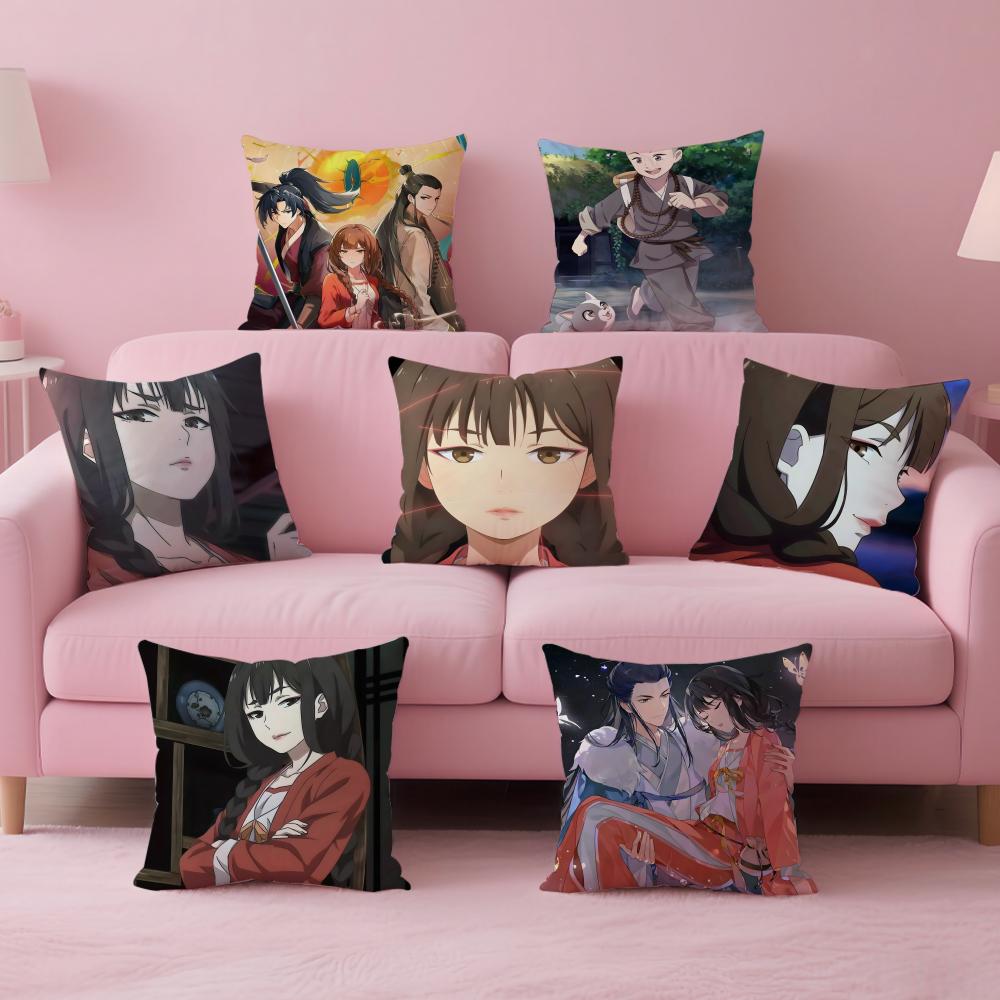 Witty Fantasy Chinese Anime Albums FFairies Cushion Cover Pillow Case Soft Skin Friendly Fabric Concealed Zipper