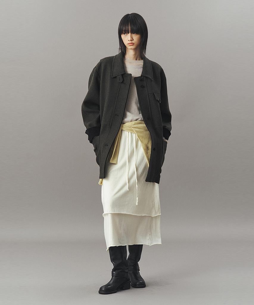 Ahwe Wool Field Jacket_D Khaki