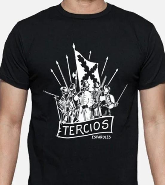 Tercios De Flandes Blanco, Tercios Españoles Men T-Shirt Short Sleeve Casual 100% Cotton O-Neck Summer TShirt